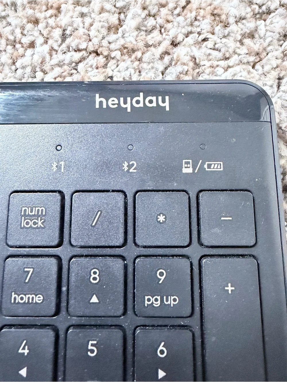 heyday Black Wireless Keyboard and Mouse Combo